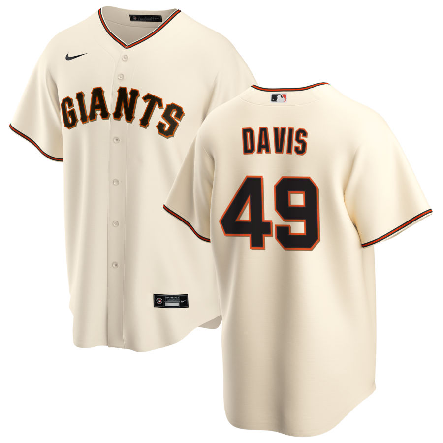 Nike Men #49 Jaylin Davis San Francisco Giants Baseball Jerseys Sale-Cream